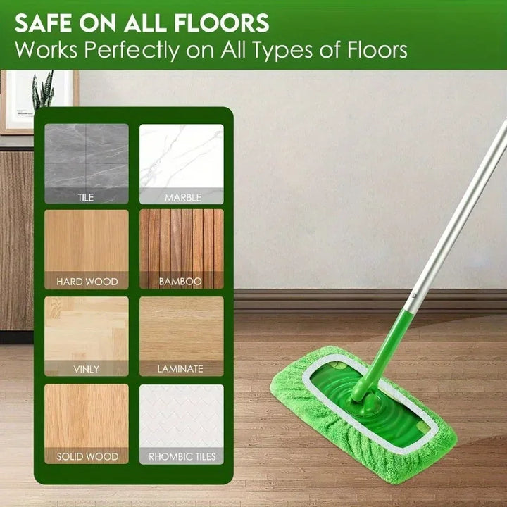 Effortless Floor Cleaning with Reusable High-Absorbency Microfiber Mop Pads