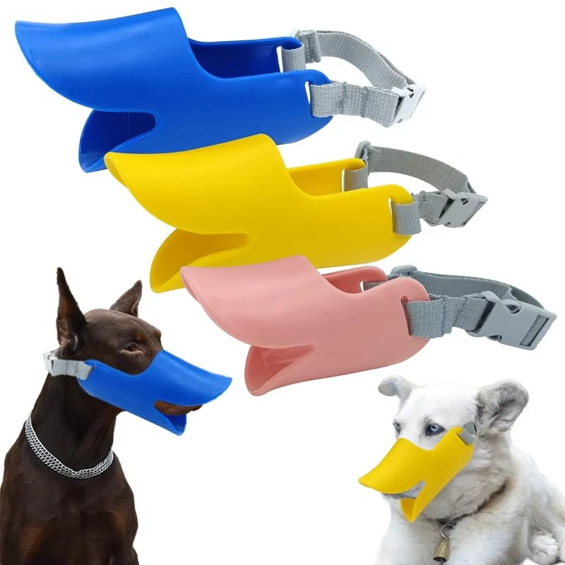 Adjustable Silicone Duckbill Dog Muzzle for Small and Large Dogs-Orizon Depot