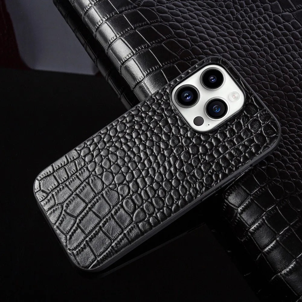 Genuine Leather iPhone Case for Stylish Protection-Orizon Depot