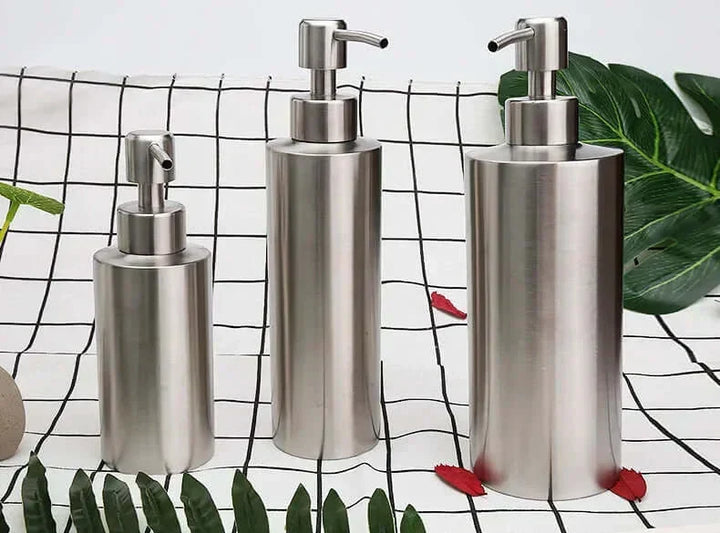 Elegant Stainless Steel Hand Pump Soap Dispenser - 250ml/350ml/550ml-Orizon Depot