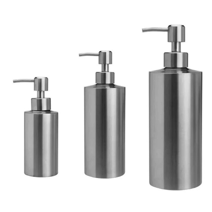 Elegant Stainless Steel Hand Pump Soap Dispenser - 250ml/350ml/550ml-Orizon Depot