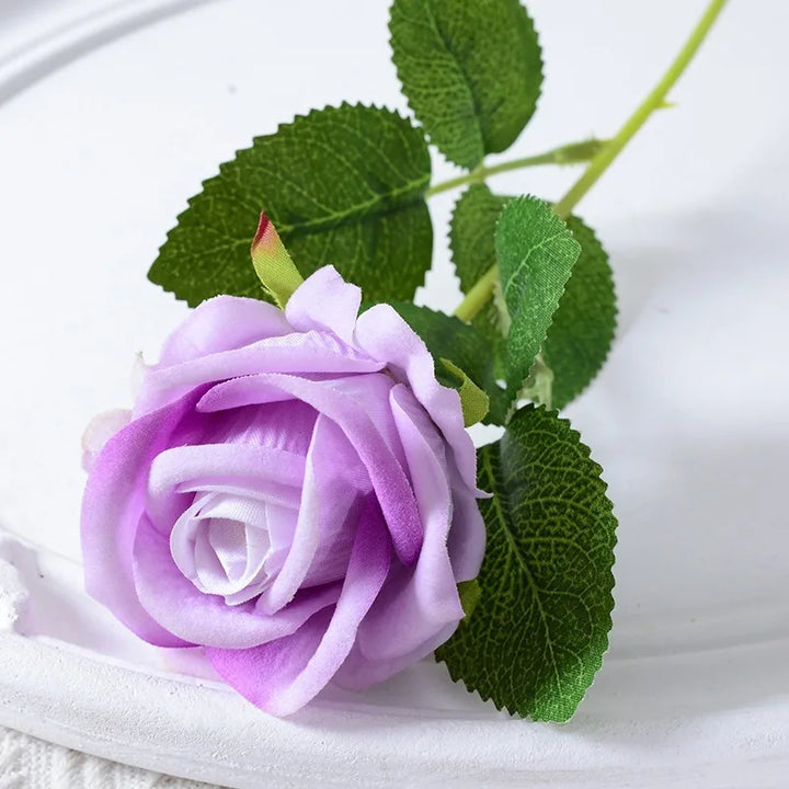 Realistic Velvet Silk Rose Bouquet - 20 Pieces-Orizon Depot