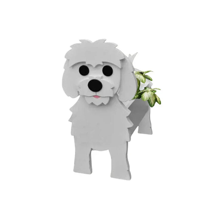Dog Plant Container - Pawsome Flower Pot for Various Breeds-Orizon Depot