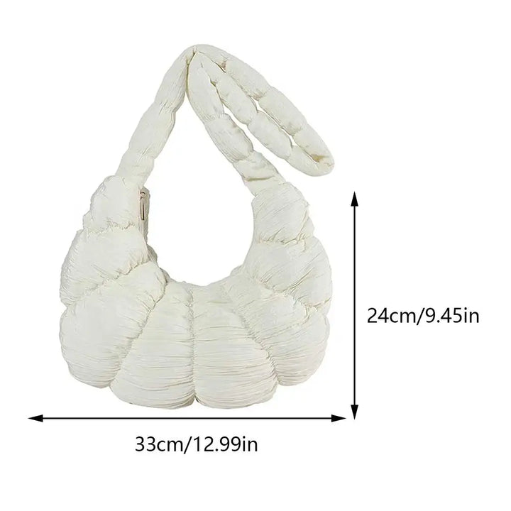 Puff Croissant Shoulder Bag - Stylish and Versatile Handbag-Orizon Depot