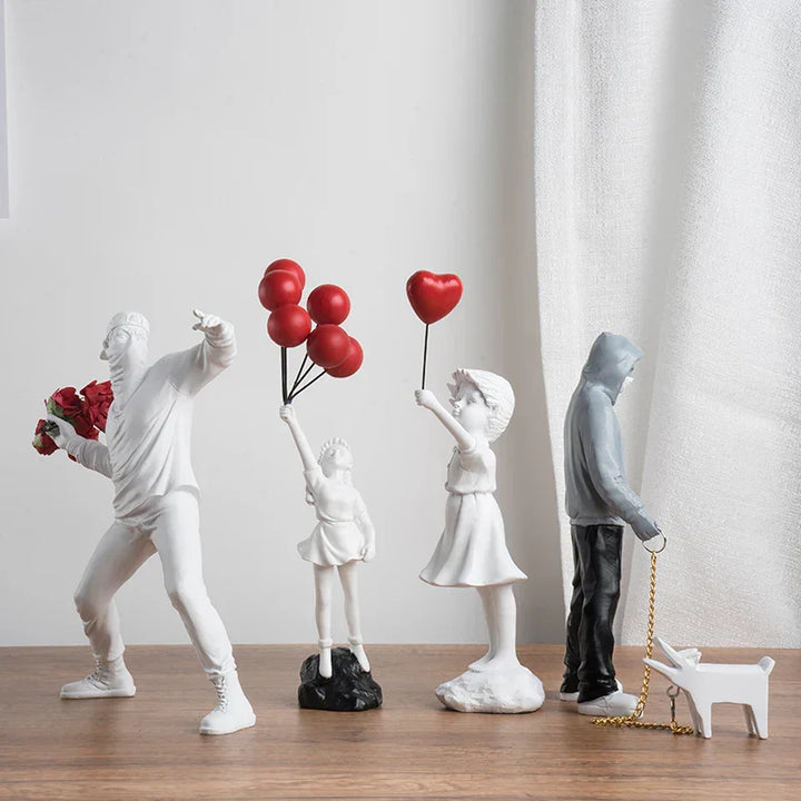 Banksy-Inspired Sculpture Collection for Art Enthusiasts-Orizon Depot