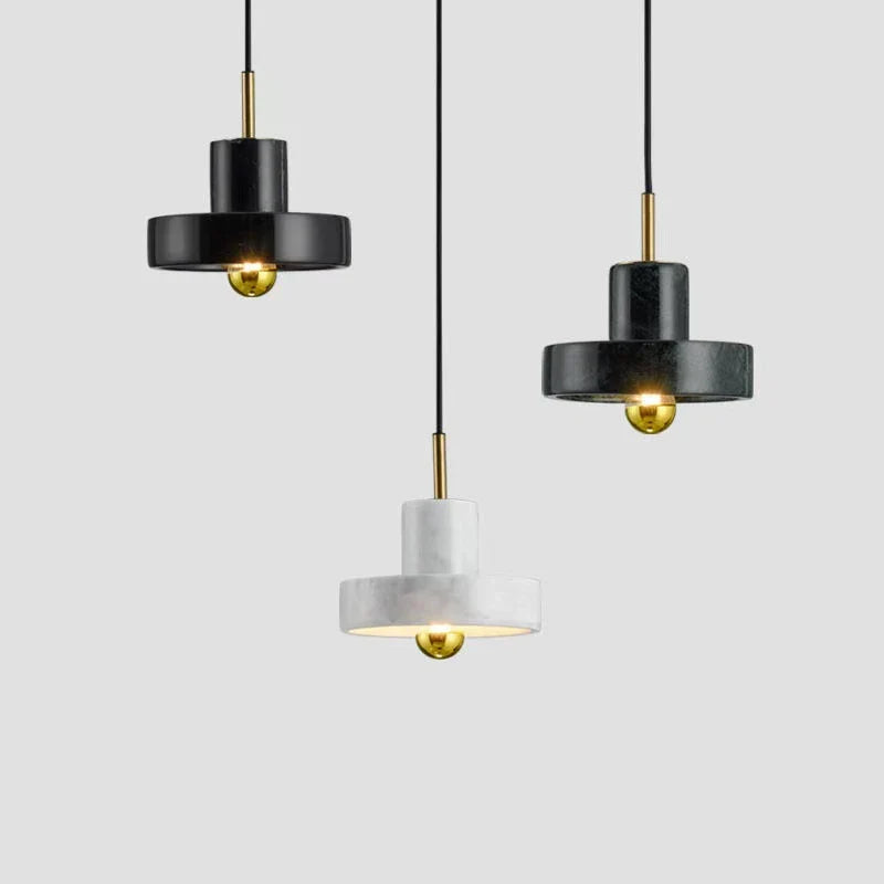Natural Stone Pendant Lamp | Postmodern Marble Lighting Fixture