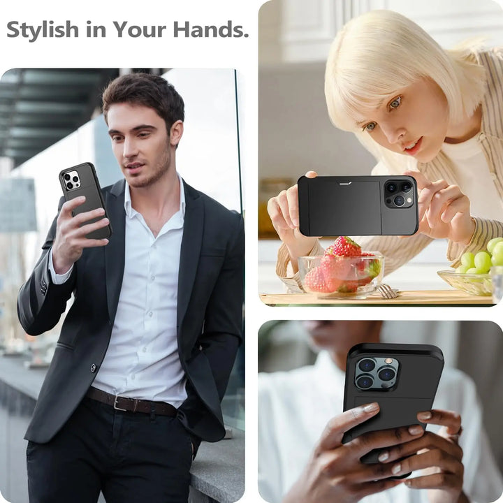 Slim iPhone Case with Card Holder | Stylish Protection & Storage-Orizon Depot