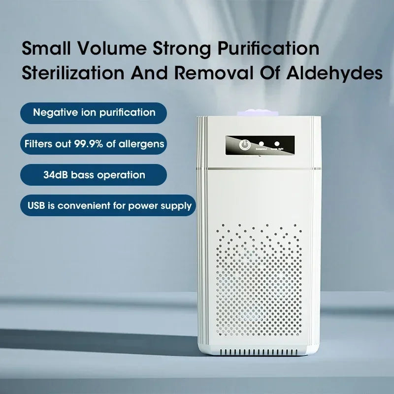 Compact Air Purifier with HEPA Filter - BreezeMini-Orizon Depot