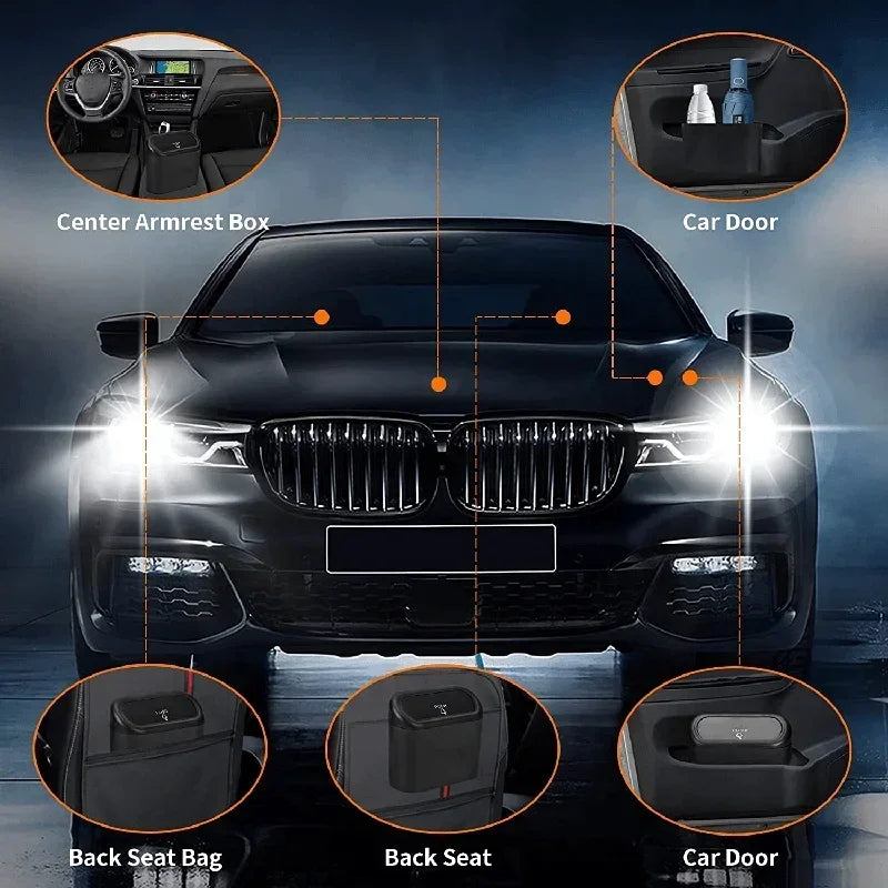Keep Your Vehicle Spotless with a Compact Leak-Proof Car Trash Can