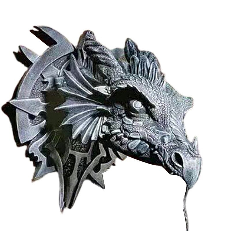 LED Lantern with Dragon Head Resin Design for Unique Halloween Decor-Orizon Depot