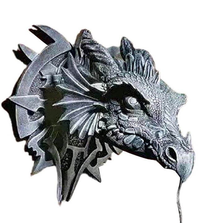 LED Lantern with Dragon Head Resin Design for Unique Halloween Decor-Orizon Depot