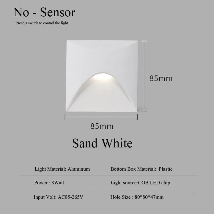 Modern Waterproof IP65 LED Recessed Wall Lamp for Outdoor Lighting-Orizon Depot
