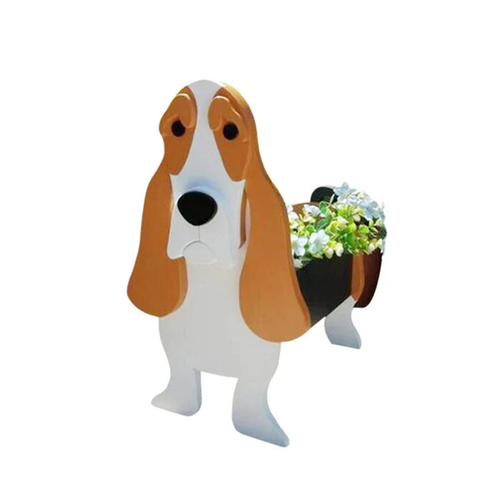 Dog Plant Container - Pawsome Flower Pot for Various Breeds-Orizon Depot