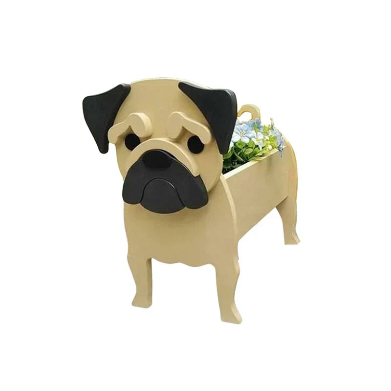 Dog Plant Container - Pawsome Flower Pot for Various Breeds-Orizon Depot