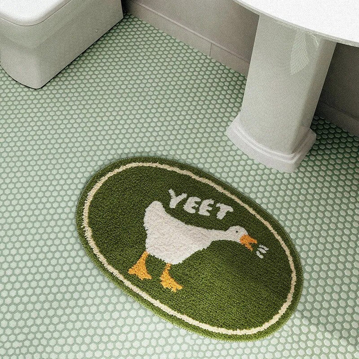 Cute Animal Handmade Bath Mat for Stylish Bathroom Decor-Orizon Depot