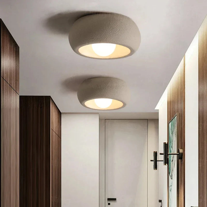 Modern Minimalist Circular Ceiling Light | Flush-Mount Fixture