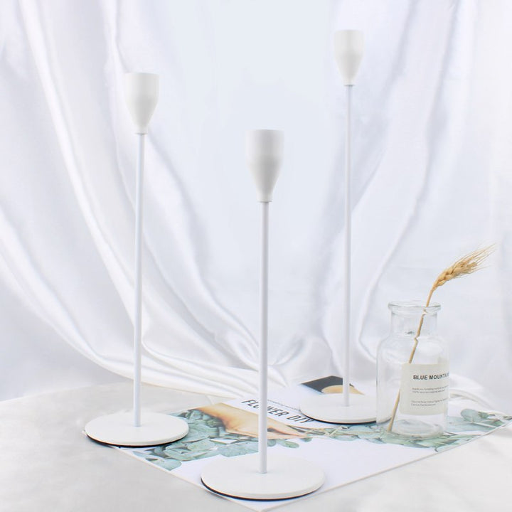 3-Piece Set Metal Candle Holder for Elegant Home Decor-Orizon Depot