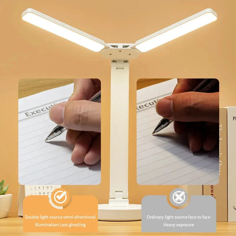 Adjustable Rechargeable Reading Lamp - Dimmable with Phone Table-Orizon Depot