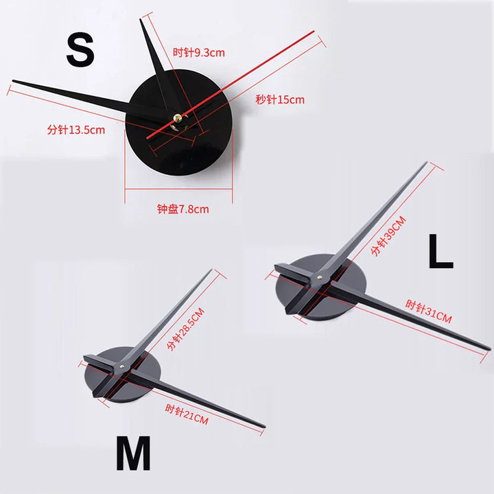 Large Unique Style Acrylic Wall Clock for Home Decor-Orizon Depot