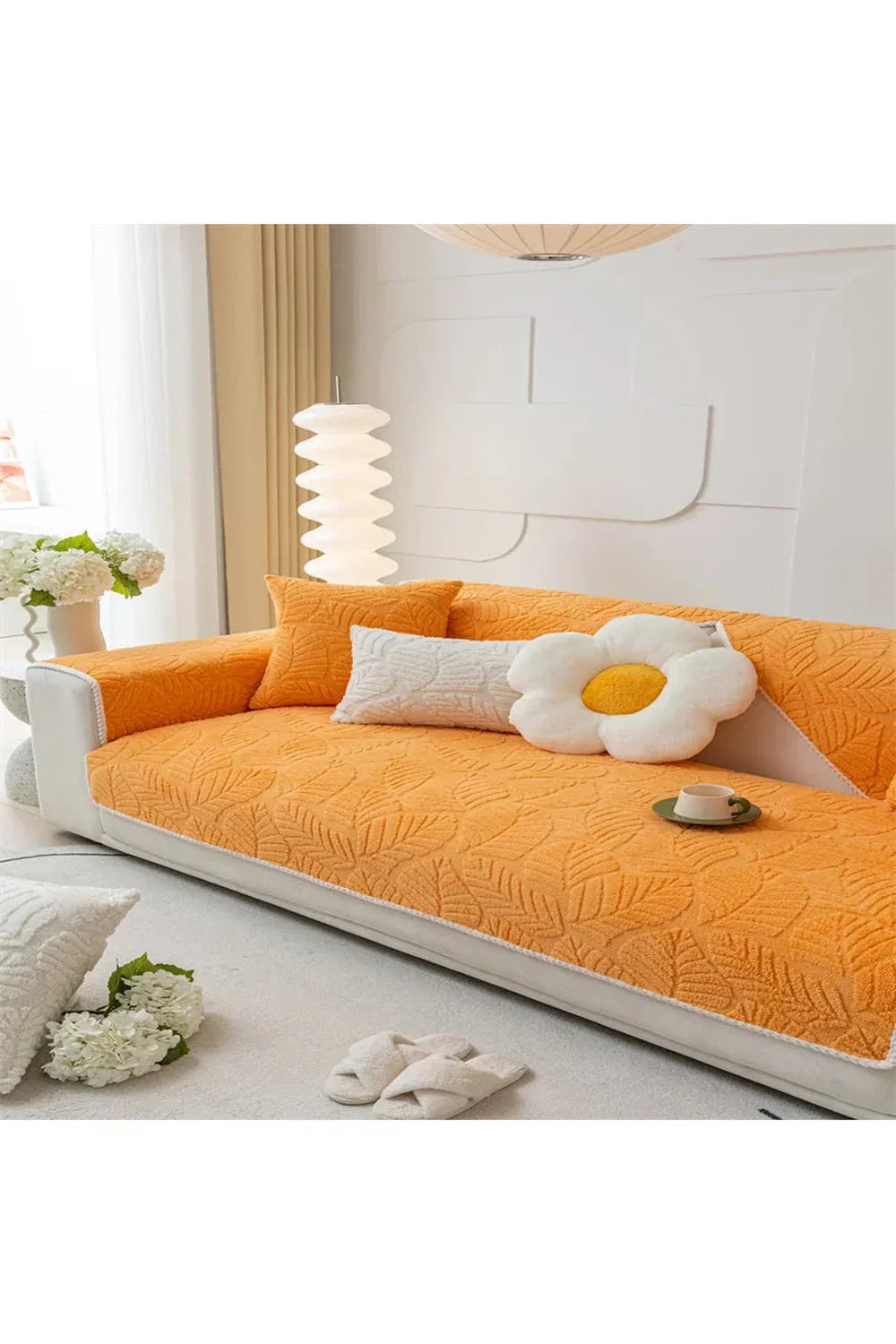 Nordic Aesthetic Sofa Cover for Stylish Home Decor-Orizon Depot
