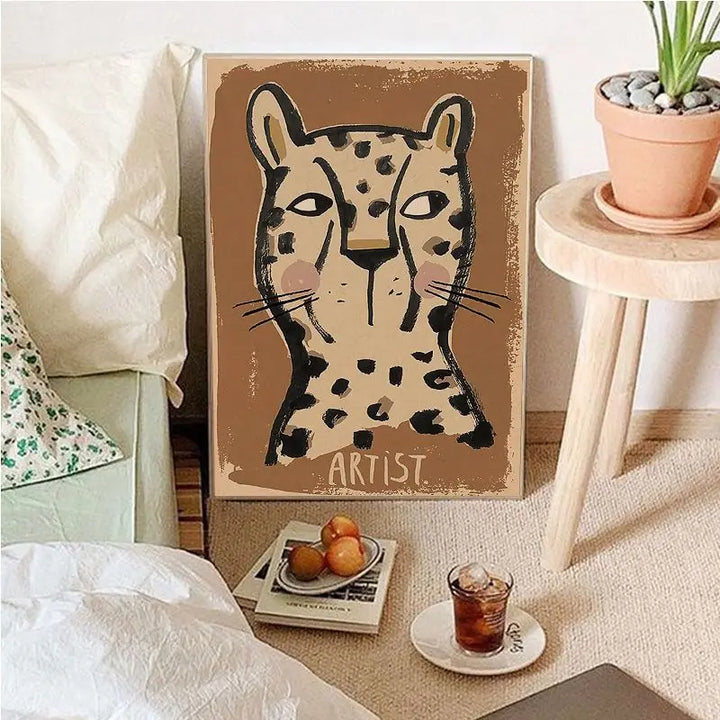 Vintage Cartoon Canvas Wall Art-Orizon Depot