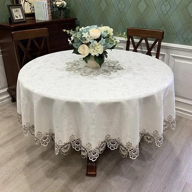 Victorian Lace Dreams Elegant Tablecloth for Special Occasions-Orizon Depot