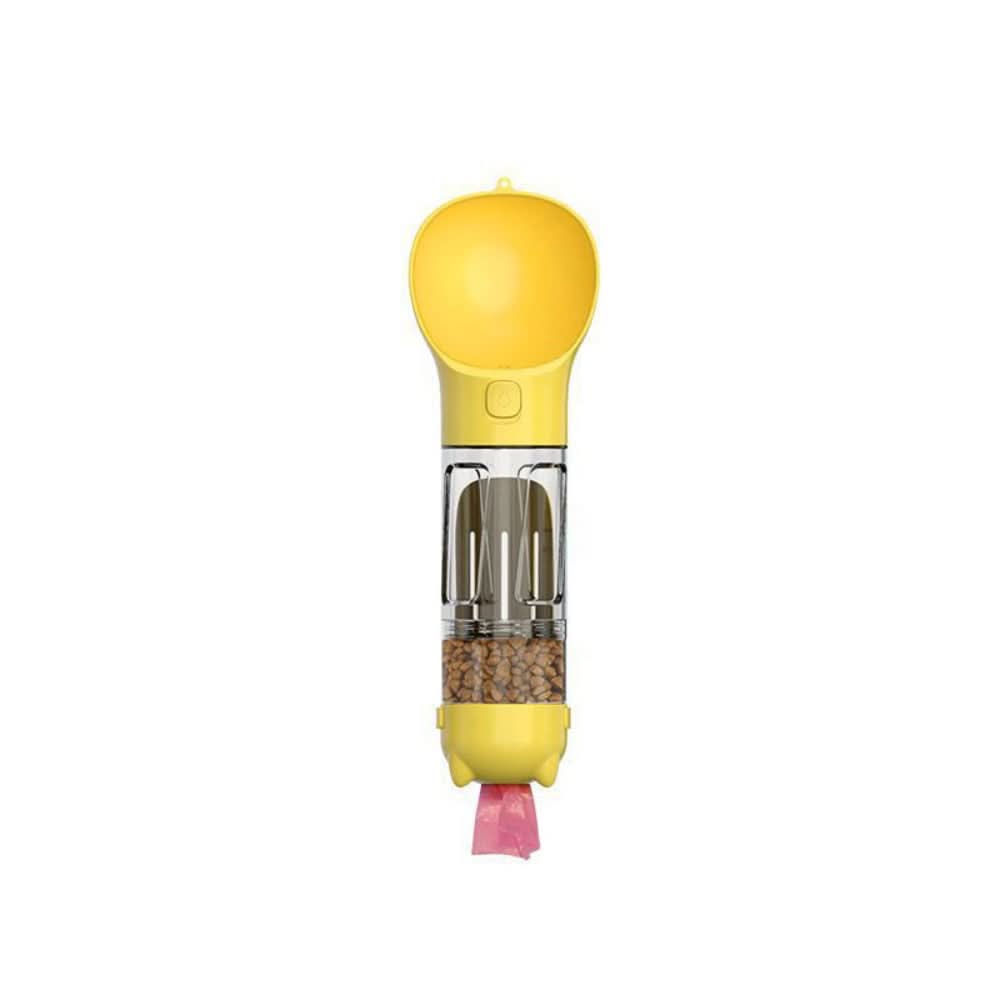 2-in-1 Water & Food Bottle with Poop Bag Holder for Pets-Orizon Depot