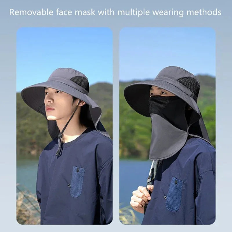 UV Protection Summer Sun Hat for Outdoor Activities - Fishing, Hiking, Camping