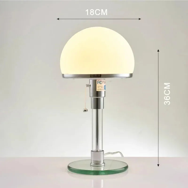 Nordic Glass Table Lamp | Stylish Bauhaus-Inspired Lighting