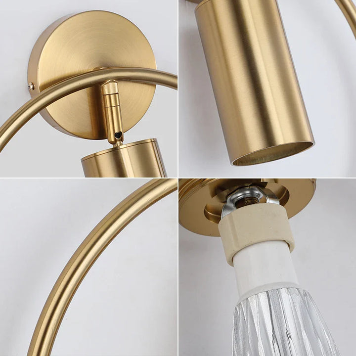 Nordic Gold Minimalist Wall Light for Modern Home Decor