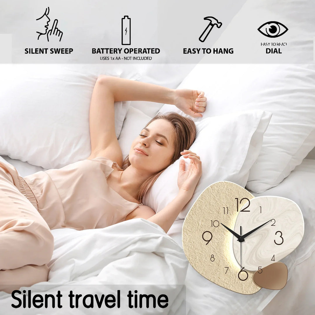 Modern Simple Wall Clock | Silent Quartz Design for Home Decor