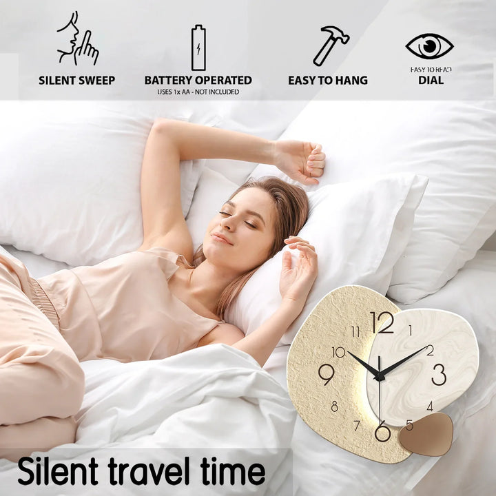 Modern Simple Wall Clock | Silent Quartz Design for Home Decor