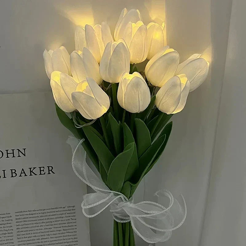 Portable LED Tulip Night Light for Soft Ambient Illumination-Orizon Depot