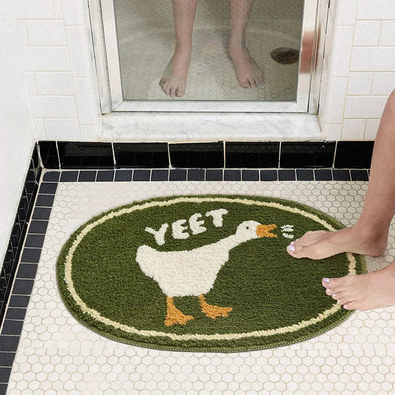 Cute Animal Handmade Bath Mat for Stylish Bathroom Decor-Orizon Depot