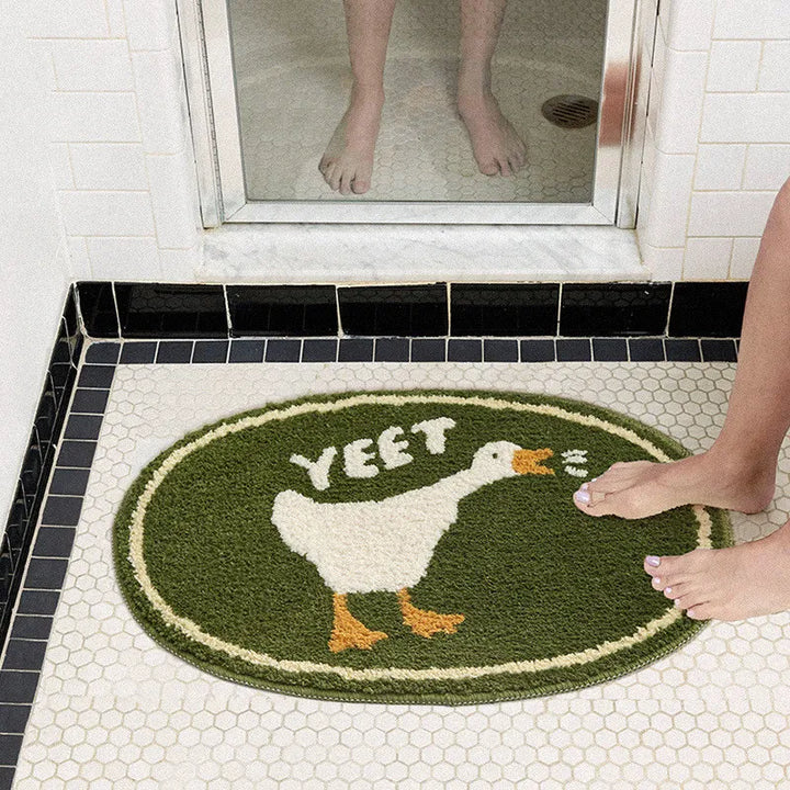 Cute Animal Handmade Bath Mat for Stylish Bathroom Decor-Orizon Depot