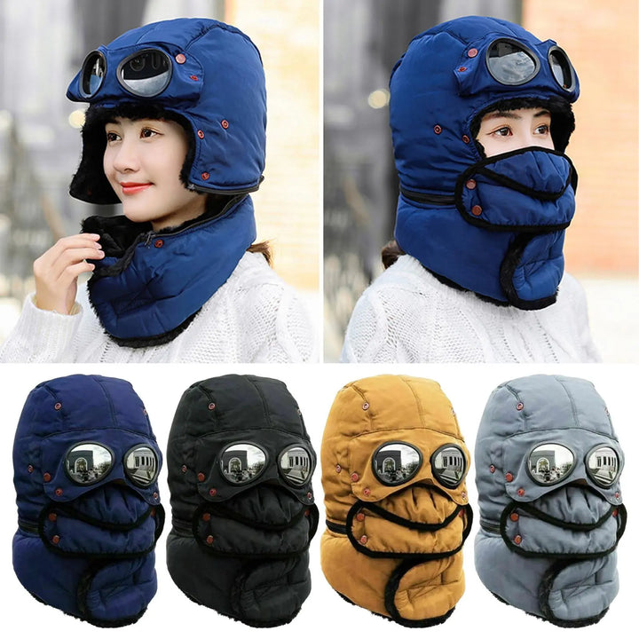 Thermal Windproof Face Covering Beanie for Cold Weather Protection-Orizon Depot