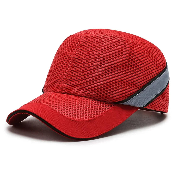 Red Safety Bump Cap - Hard ABS Helmet for Head Protection at Work-Orizon Depot