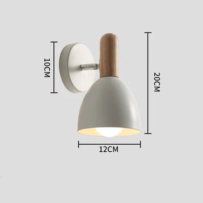 Adjustable Wooden Wall Lamp | Stylish Bedside Lighting Solution