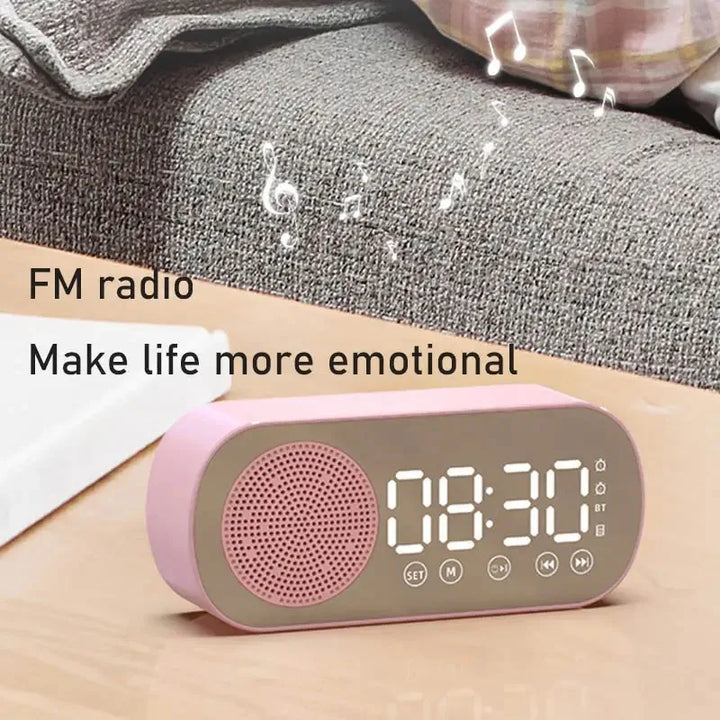 Digital Alarm Clock with Bluetooth Speaker and FM Radio-Orizon Depot