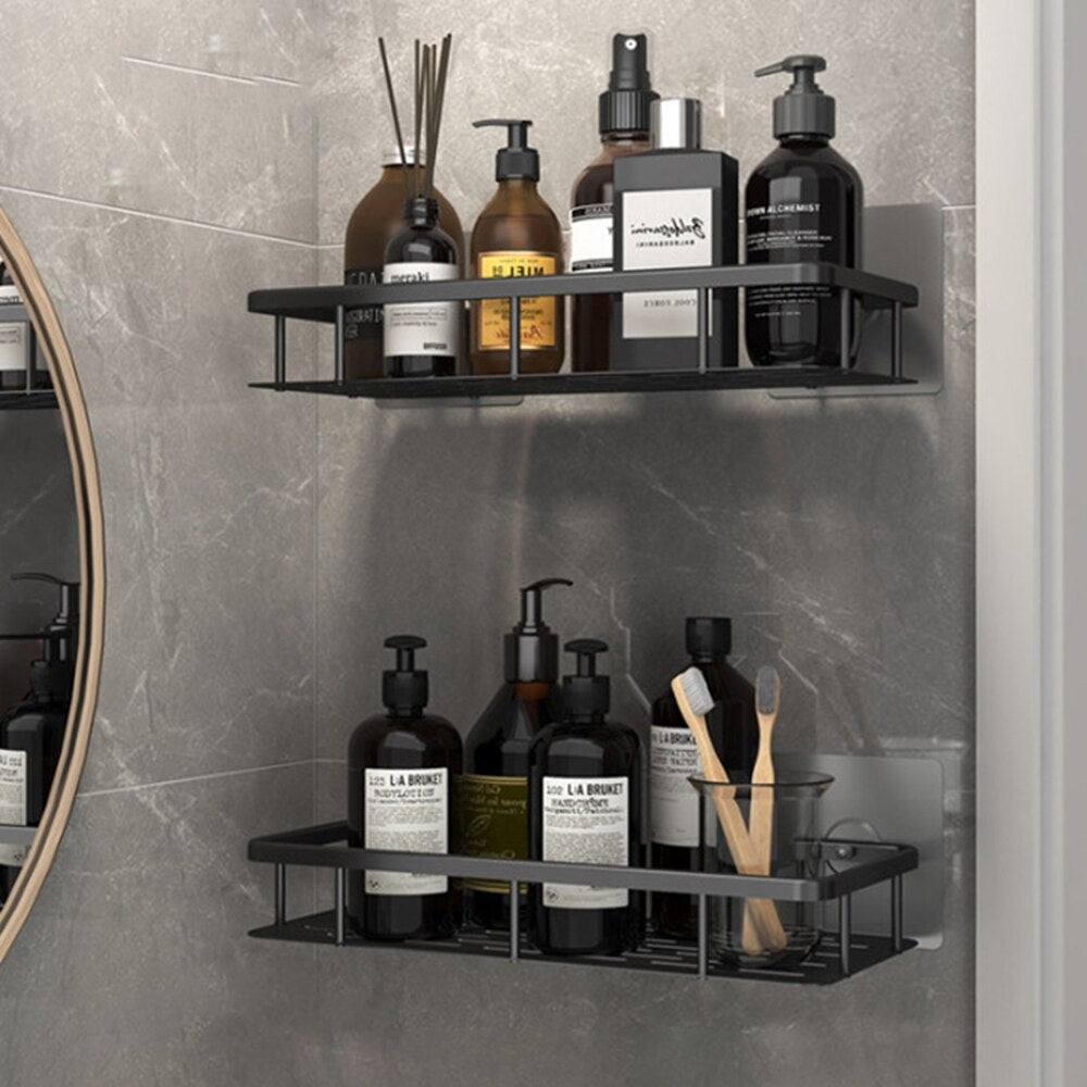 Metal Suction Cup Bathroom Shelves for Easy Storage Solutions-Orizon Depot