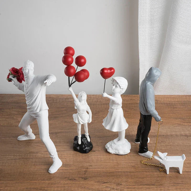 Banksy-Inspired Sculpture Collection for Art Enthusiasts-Orizon Depot