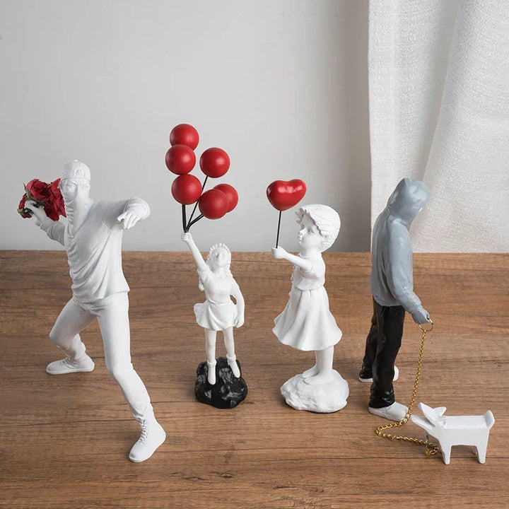Banksy-Inspired Sculpture Collection for Art Enthusiasts-Orizon Depot