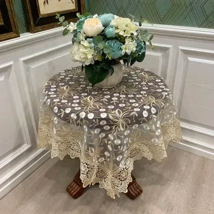 Victorian Lace Dreams Elegant Tablecloth for Special Occasions-Orizon Depot