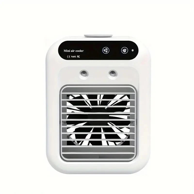 USB Air Cooler Fan with 500ml Capacity, 9-Blade Design