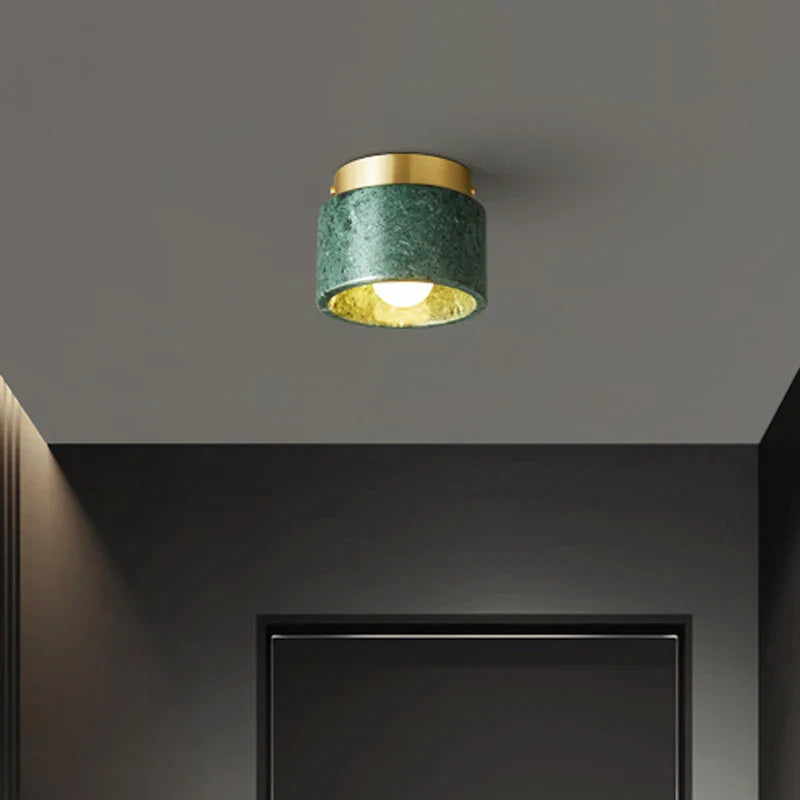 Modern Marble Ceiling Light | Stylish Downlight with Stone Finish