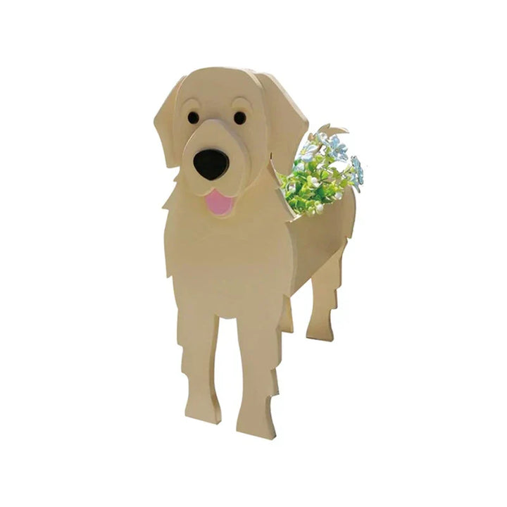 Dog Plant Container - Pawsome Flower Pot for Various Breeds-Orizon Depot