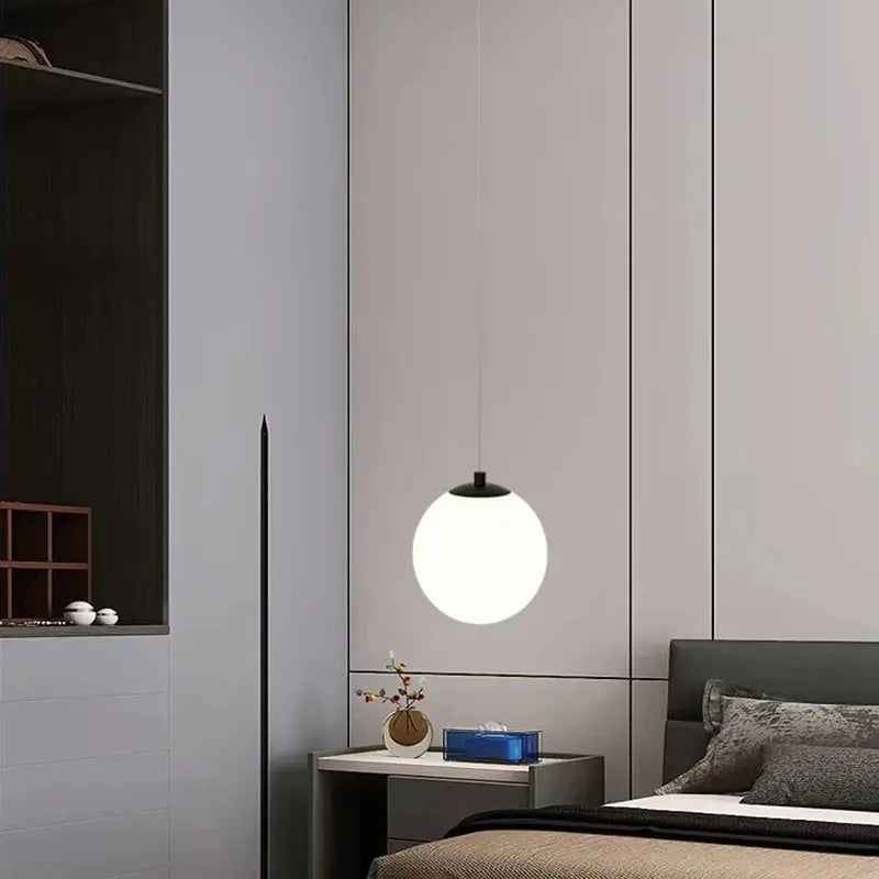 Nordic Modern Glass Globe Pendant Light Fixture