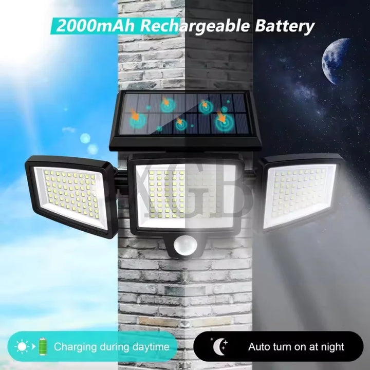 Solar Outdoor Motion Sensor Lights with Remote Control