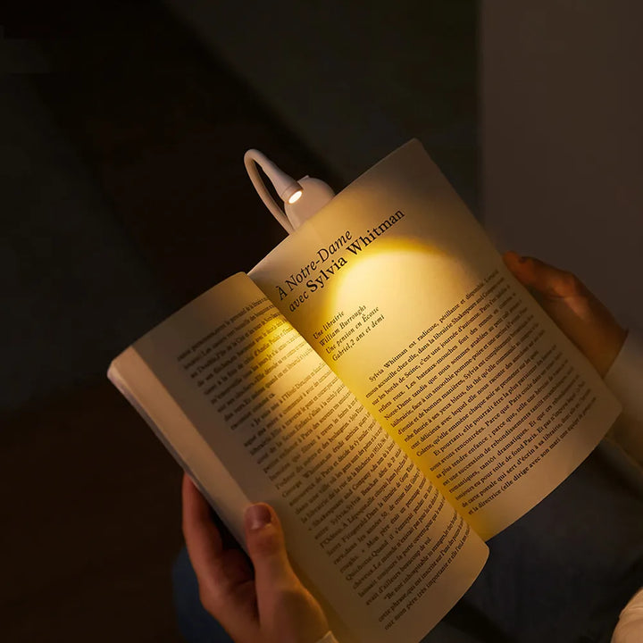 Portable Clip-On Mini Book Light - USB Rechargeable Dimmable LED Lamp-Orizon Depot