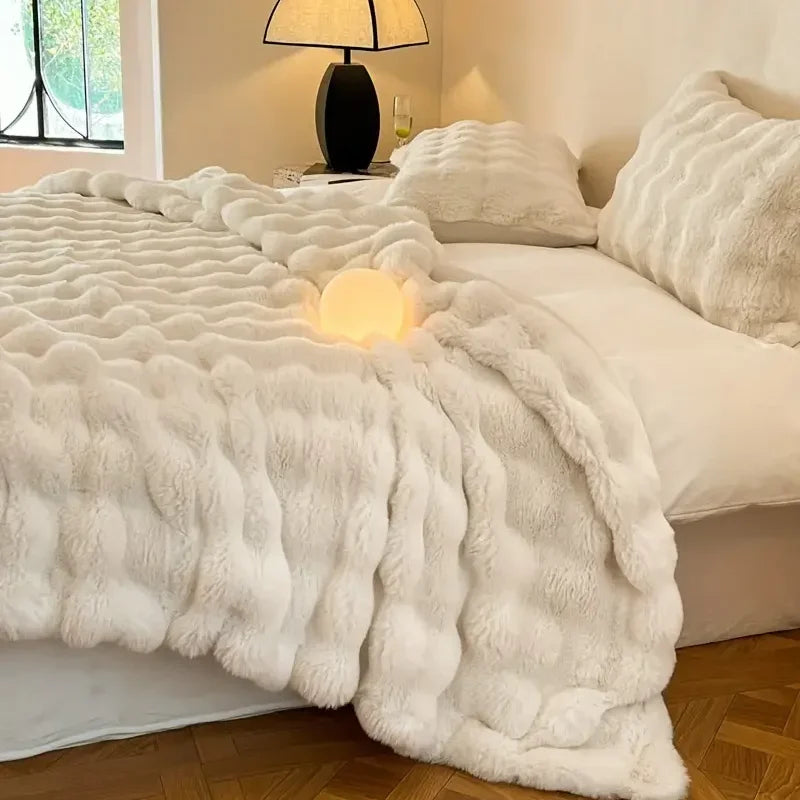 Soft Premium Bunny Blanket for Living Room and Bedroom Comfort